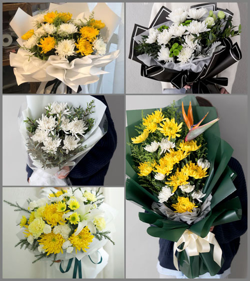 辽宁葫芦岛连山区白马石乡白事花束代送